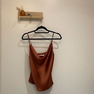 NWT Mendocino Rust Silky Scoop Neck Tank Top